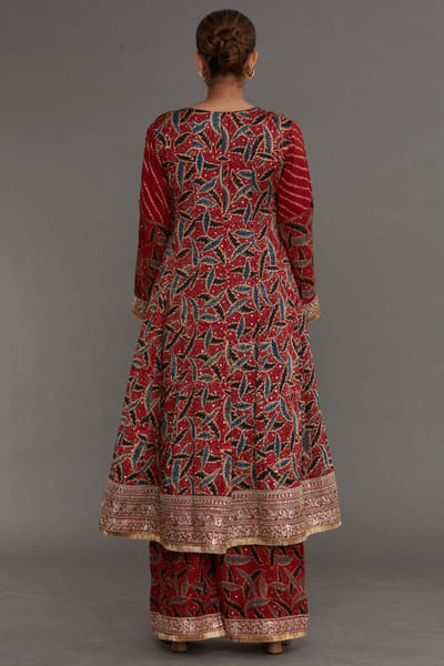 Nitya Bajaj Multicolour ajrakh print kurta set NITYMAY26D145014