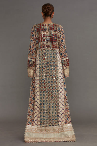 Nitya Bajaj Multicolour ajrakh print kaftan NITYMAY26D145015