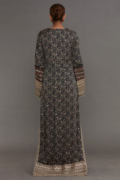 Nitya Bajaj Multicoloured ajrakh printed kaftan NITYMAY26D145017