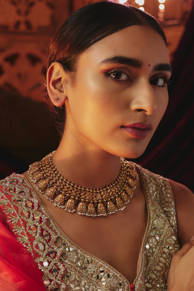 Karisa Gold embellished necklace KARIJUN26D346721