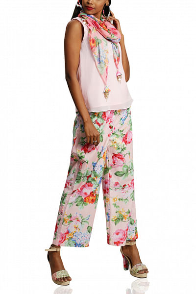 Soft pink top and pants