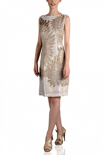 Ivory shimmer dress
