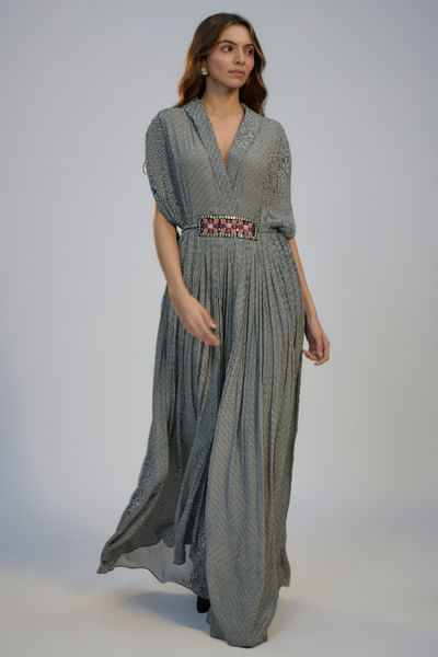 Black printed jumpsuit