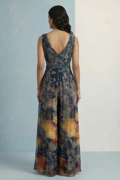 Kalista Midnight blue multicolour jumpsuit KALIAPR26D142805