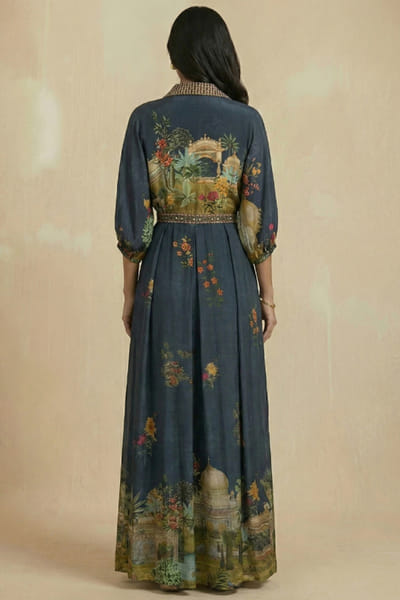 Kalista Prusian blue printed jumpsuit KALIAPR26D142799