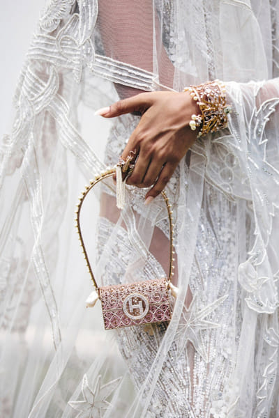 Rose gold zircon prehnite stone hand cuff