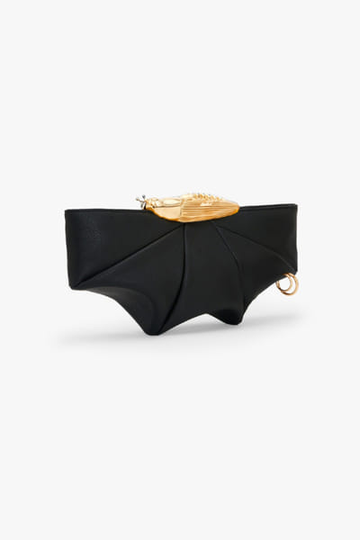 Outhouse Cosmos black and gold sculpted clutch OUTHJUN26D246650