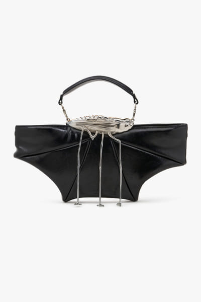 Outhouse Black and gold sculpted clutch OUTHJUN26D246655