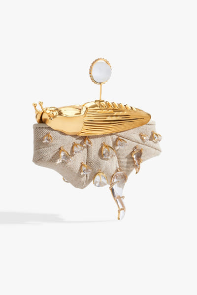 Outhouse Gold crystal embellished bag OUTHJUN26D246646