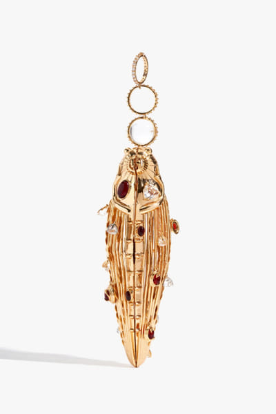 Outhouse Gold crystal embellished pochette bag OUTHJUN26D246644