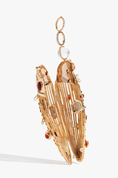 Outhouse Gold crystal embellished pochette bag OUTHJUN26D246644
