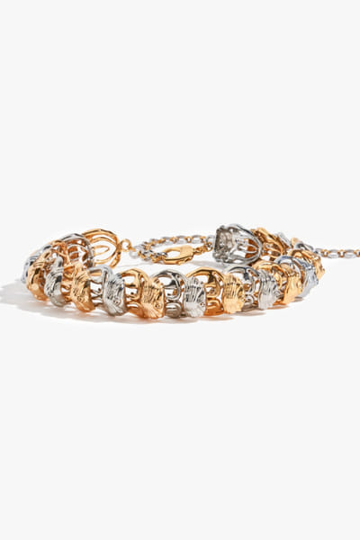 Outhouse Gold silver sculpted choker OUTHJUN26D246626