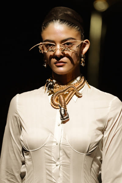 Outhouse Gold and silver embellished choker OUTHJUN26D146297