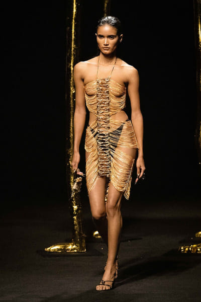 Outhouse Gold crystal embellished dress OUTHJUN26D246638