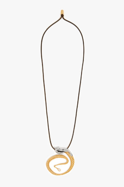 Outhouse Gold and silver pearl embellished necklace OUTHJUN26D146298