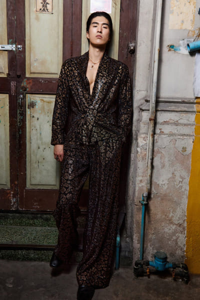 Black leopard printed co-ords