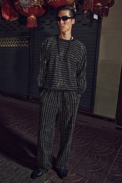 Black stripe co-ords