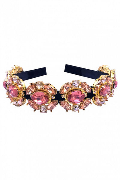 Pink marquis embellished headband