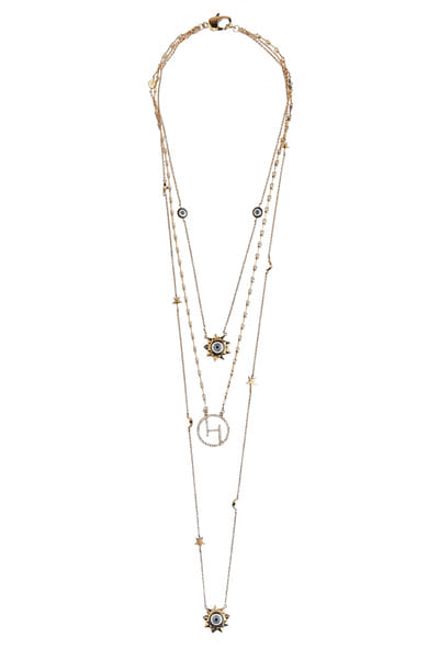 Gold layered necklace