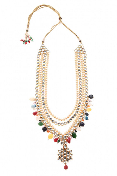 Layered kundan necklace