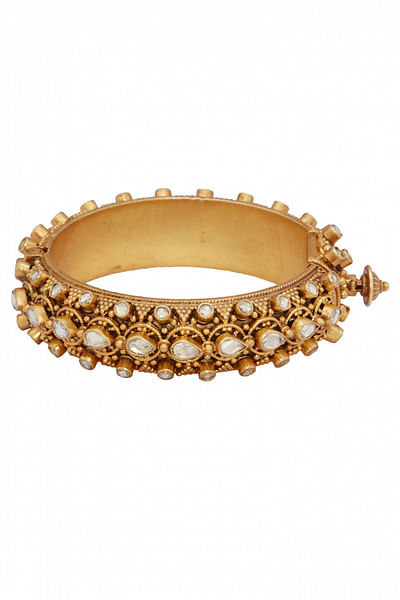 Golden mesh bangles
