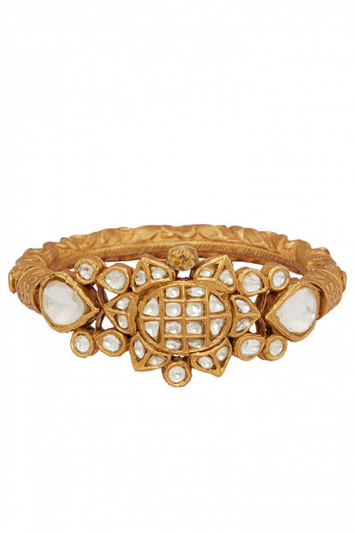 Golden statement bracelet