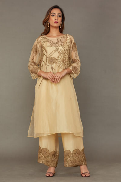 Topaz gold beaded pants