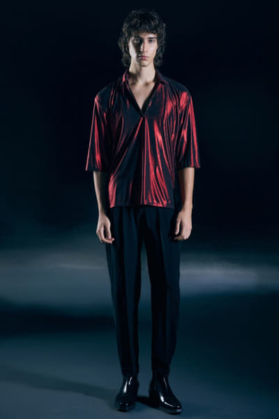 Flame red lycra shirt