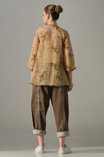Samant Chauhan Beige printed co-ord set SAMMAR26D141419