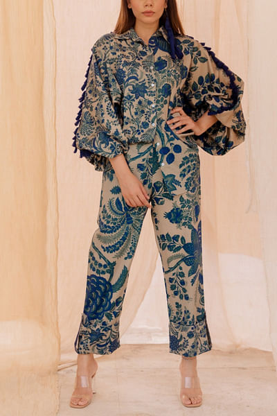 Printed shirt and pants