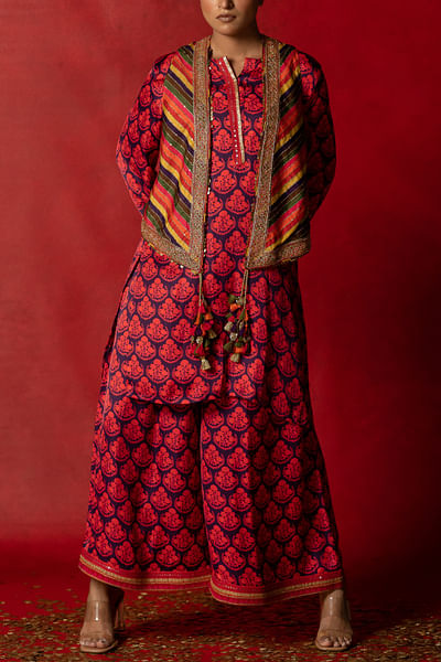 Printed cotton satin co-ords