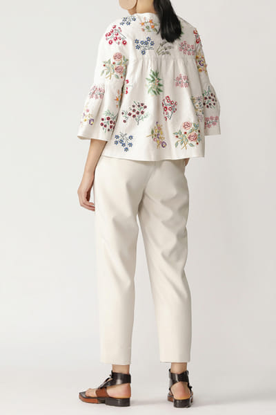 Payal Pratap Ivory embroidered jacket PPR7BT85IV