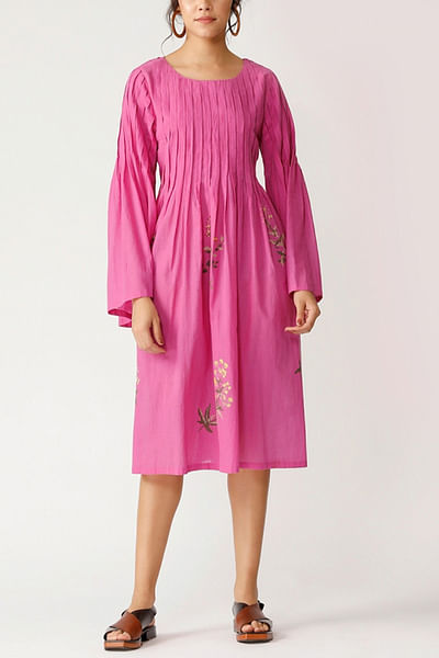 Pink embroidered tunic