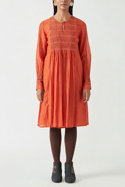 Saffron tunic dress