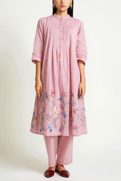 Payal Pratap Light pink kurta set PPRROC21008