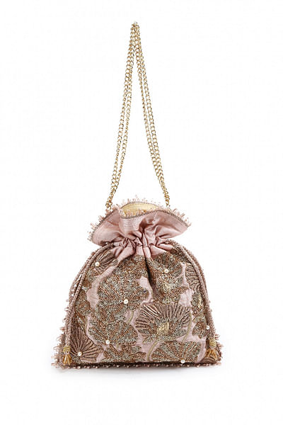 Multicoloured embellished potli bag