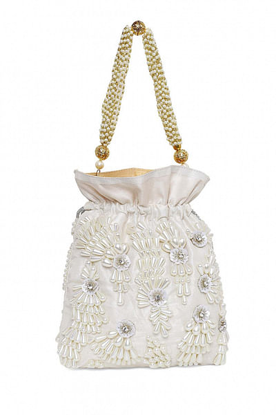 Pearl embellished potli bag