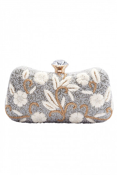 Sequined box clutch
