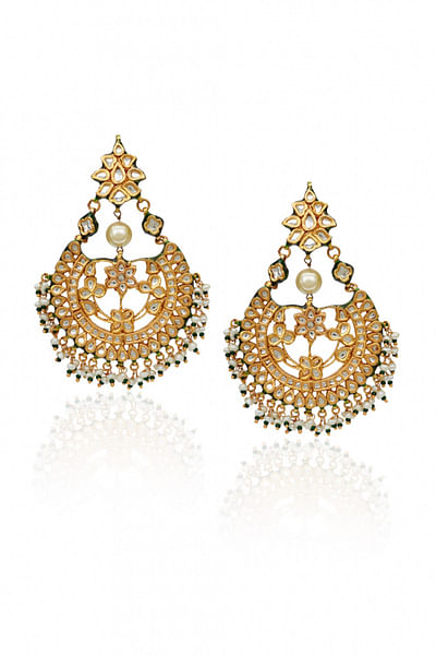 Polki embellished earrings
