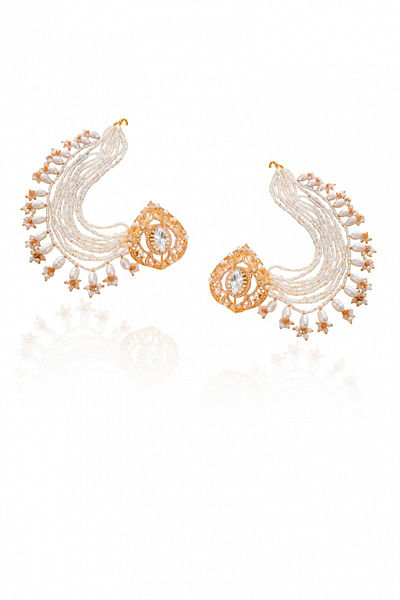 Pearl embellished earrings