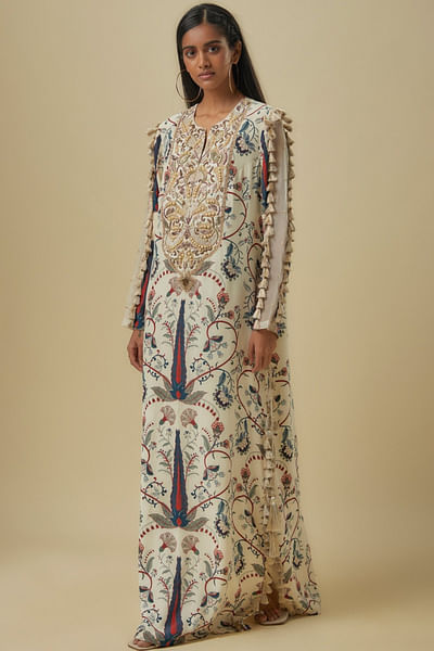 Blue printed tunic