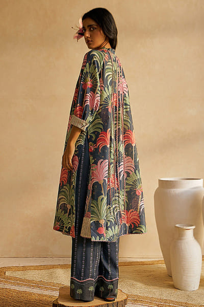 Moh India Off-white printed scalloped co-ord set MOHIJUL26D150026
