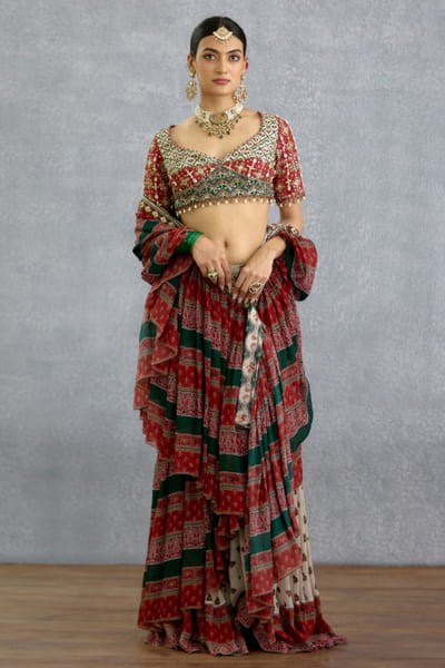 Multicoloured patola blouse