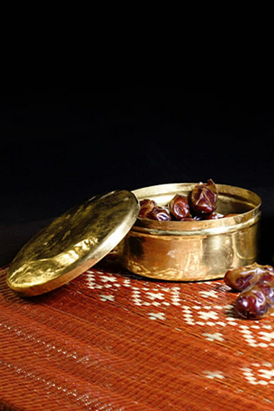 Handcrafted brass dabba