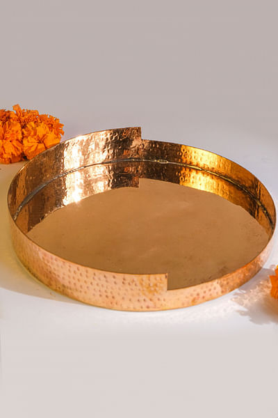 Copper pooja thaali