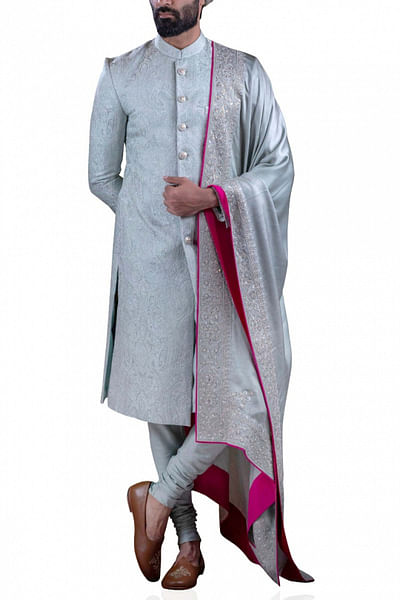 Light green sherwani set
