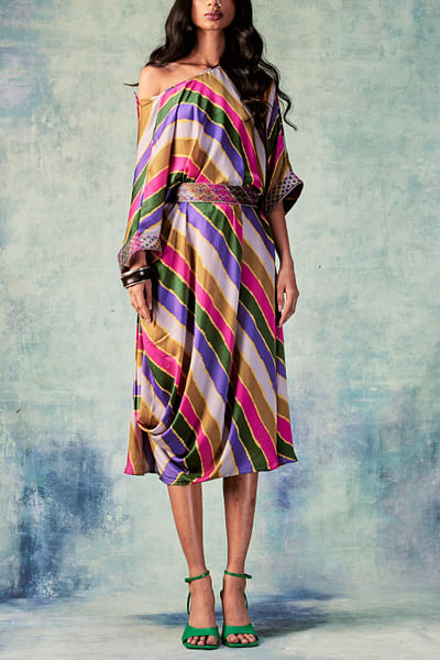 Stripe printed dress