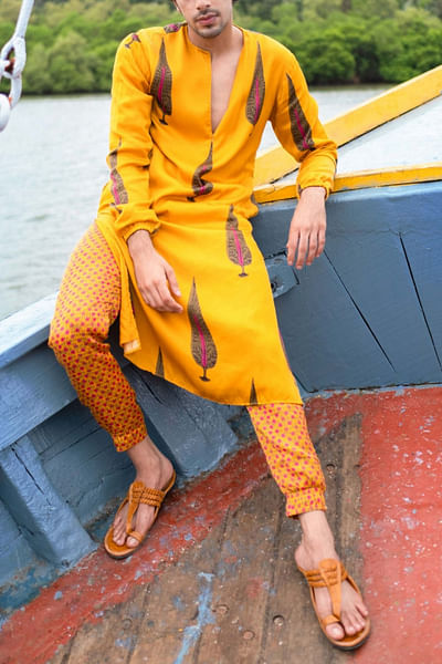 Printed kurta and joggers