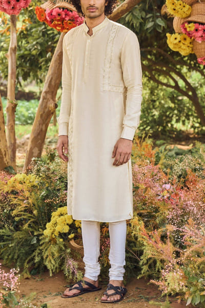 Ivory kurta set