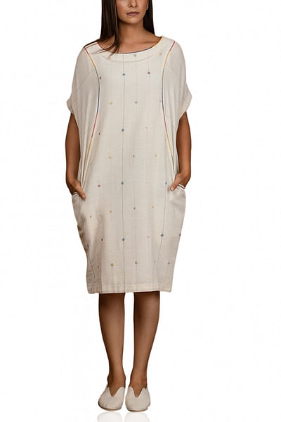 Off white boxy dress